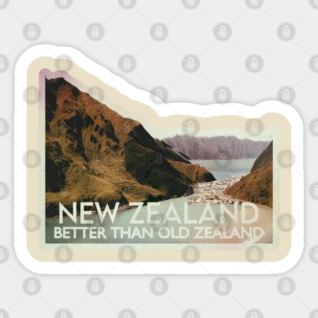 New Zealand Better than Old Zealand Sticker by Kitta’s Shop